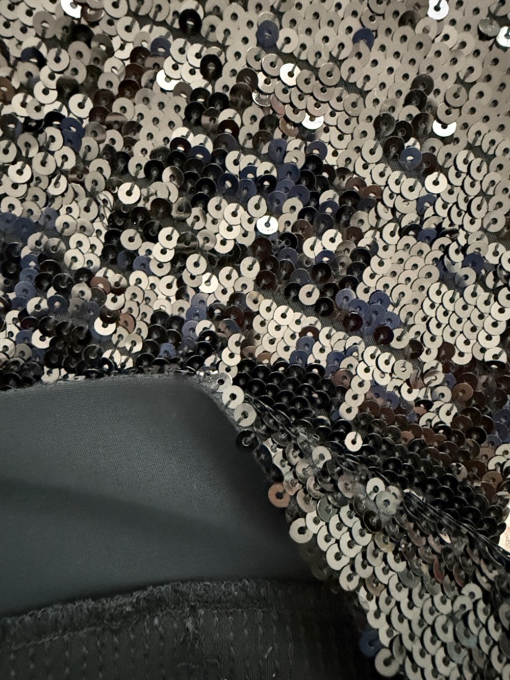 Alice + Olivia Black Sequin Leggings/pants Sz L - Picture 8 of 8